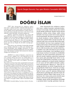 doğru islam - Ayrıntı Dergisi