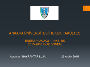 iklim değişikliği - Ankara Üniversitesi Hukuk Fakültesi