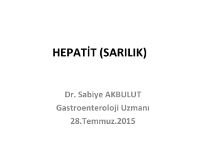 hepatit (sarılık)