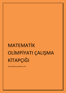 Matematik Olimpiyatı Çalışma Kitapçığı