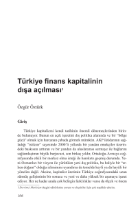 Türkiye finans kapitalinin dışa açılması1