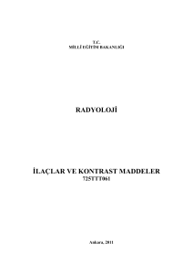 radyolojġ ġlaçlar ve kontrast maddeler