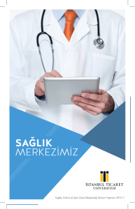 sağlık merkezimiz - İstanbul Ticaret Üniversitesi