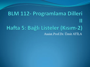 CME 112- Programming Languages II Lecture 5