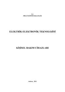 ELEKTRĠK-ELEKTRONĠK TEKNOLOJĠSĠ KĠġĠSEL BAKIM