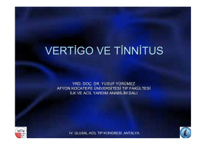 vertigo ve tinnitus
