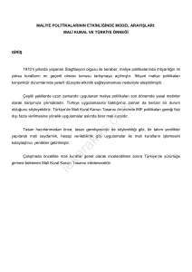 Mali kural ve Türkiye Örneği