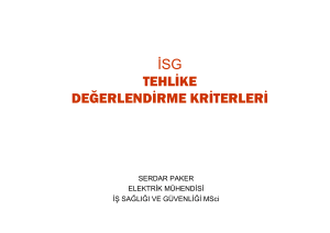 isg tehlike değerlendirme kriterleri