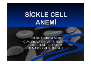sickle cell anemi - Türk Biyokimya Derneği