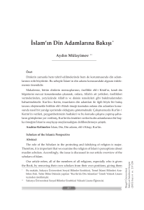 İslam`ın Din Adamlarına Bakışı