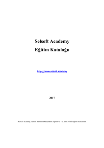 Selsoft Academy Egitim Katalogu