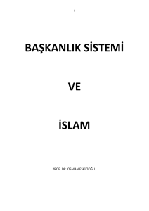 başkanlık sistemi ve islam