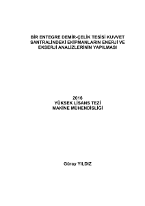 bir entegre demir-çelik tesisi kuvvet santralindeki ekipmanların