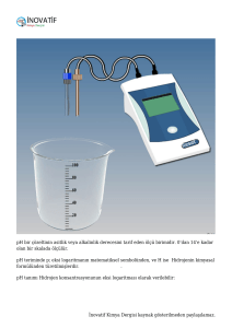 pH Metre - İnovatif Kimya Dergisi