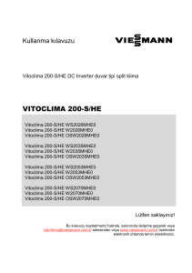 Viessmann Vitoclima 200 S/HE HS 18 Kullanım Kılavuzu
