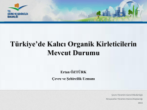 Türkiye`de Mevcut Durum - Çevre ve Şehircilik Bakanlığı