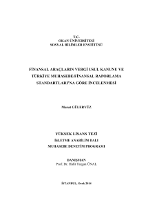 finansal araçların vergi usul kanunu ve türkiye muhasebe/finansal