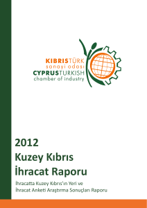 2012 Kuzey Kıbrıs İhracat Raporu