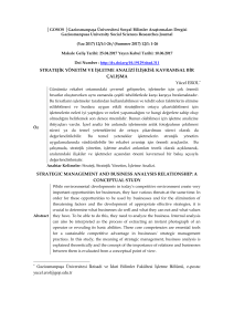 Bölüm 1 - Gaziosmanpaşa Üniversitesi Sosyal Bilimler Araştırmaları