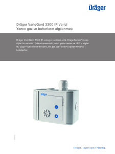 Dräger VarioGard 3300 IR Verici Yanıcı gaz ve buharların algılanması