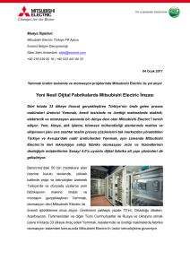 Yeni Nesil Dijital Fabrikalarda Mitsubishi Electric İmzası (PDF:302.3