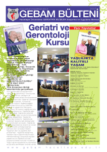 Geriatri ve Gerontoloji Kursu - Hacettepe Üniversitesi Geriatrik