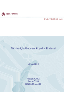 Türkiye için Finansal Koşullar Endeksi