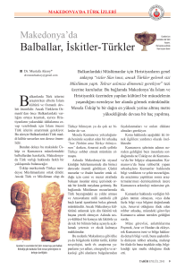 Balballar, İskitler-Türkler - Mustafa AKSOY... Kültür Sosyolojisi