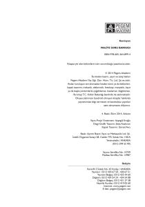 Komisyon MALİYE SORU BANKASI ISBN 978-605-364