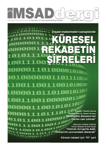 türkiye imsad dergi | aralık 2010