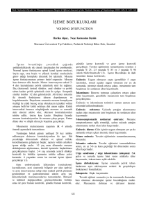 işeme bozuklukları - Türk Nefroloji Diyaliz ve Transplantasyon Dergisi