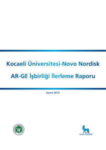 Kocaeli Üniversitesi-Novo Nordisk AR