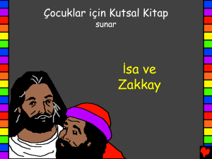 Jesus and Zaccheus Turkish