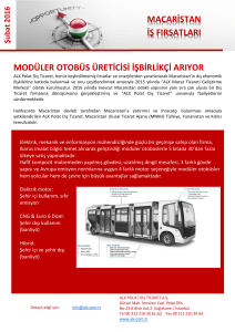 macaristan iş fırsatları modüler otobüs üreticisi işbirlikçi arıyor