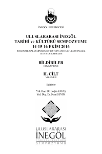 II. CİLT - İnegöl Belediyesi