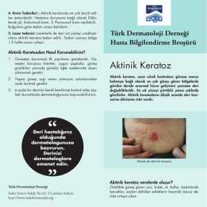 Aktinik Keratoz - Türk Dermatoloji Derneği