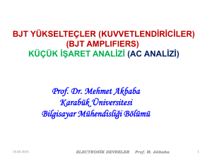 Prof. Dr. Mehmet Akbaba Karabük Üniversitesi