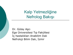 Kalp Yetmezliğine Nefrolog Bakışı - Türk Hipertansiyon ve Böbrek
