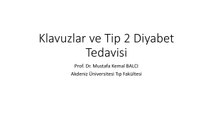 PowerPoint Sunusu - Türk Diyabet Cemiyeti