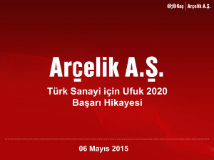 Türk Sanayi için Ufuk 2020 Başarı Hikayesi