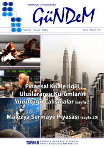 Malezya Sermaye Piyasası - Türkiye Sermaye Piyasaları Birliği