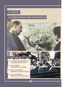 atatürk dönemi türk dış politikası 6. ünite