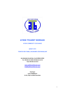 AYDIN TİCARET BORSASI - Aydın Ticaret Borsası