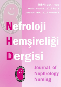 Nefroloji Hemşireliği Dergisi 2015