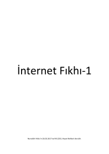 İnternet Fıkhı-1