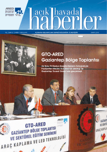 GTO-ARED Gaziantep Bölge Toplantısı