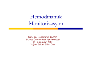 Hemodinamik Monitorizasyon