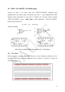 10. `ÖZEL VEYADEĞİL` (EXNOR) Kapısı