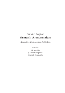 Osmanlı Araştırmaları - İSAM Kütüphanesi