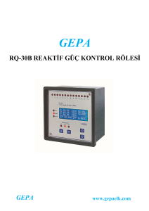GEPA RQ-30B Reaktif Güç Kontrol Rölesi